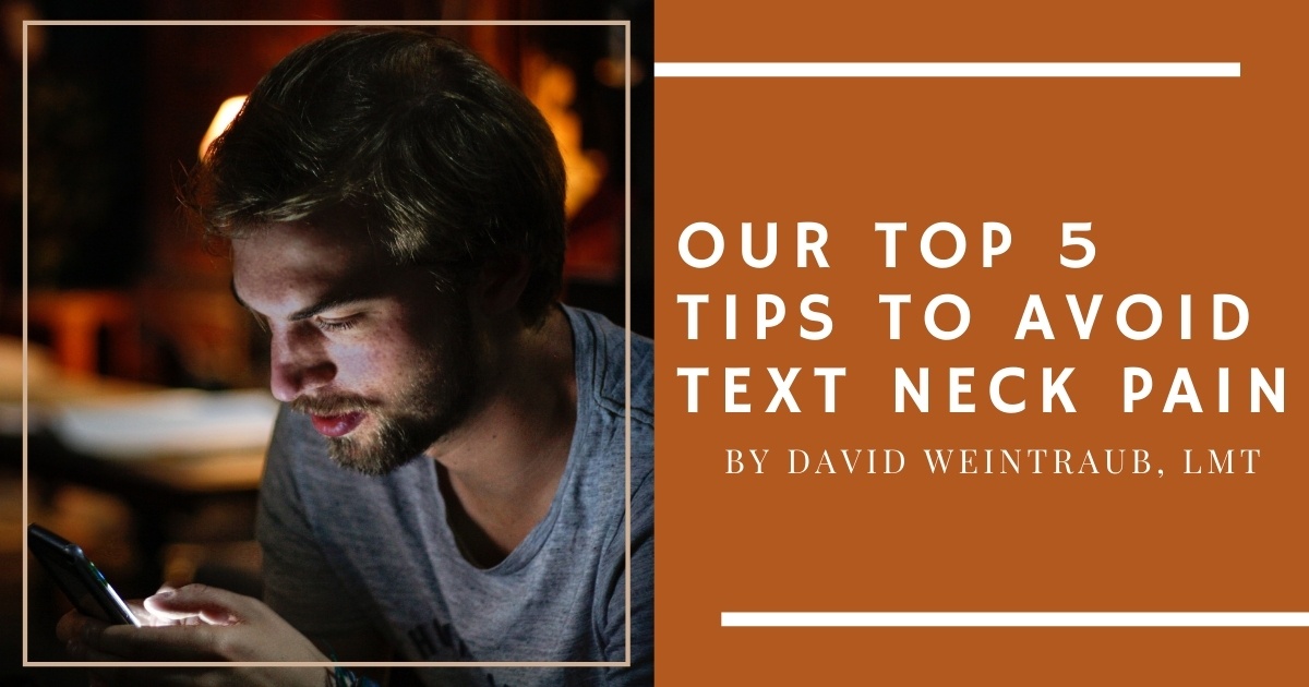 text neck tips for neck pain at Bodyworks DW
