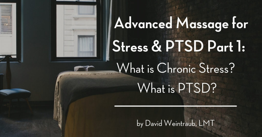Massage therapy for stress and PTSD