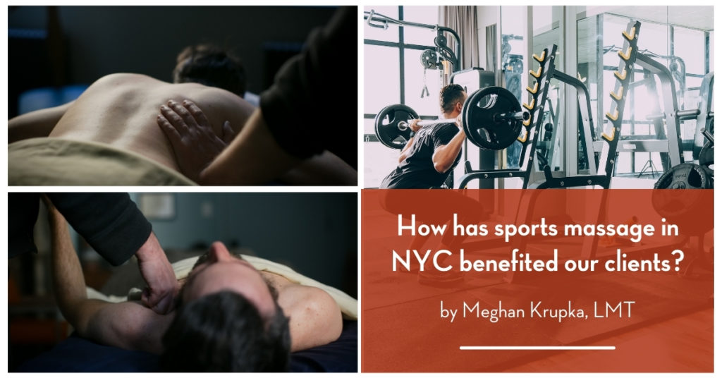 sports massage in NYC benefited our clients